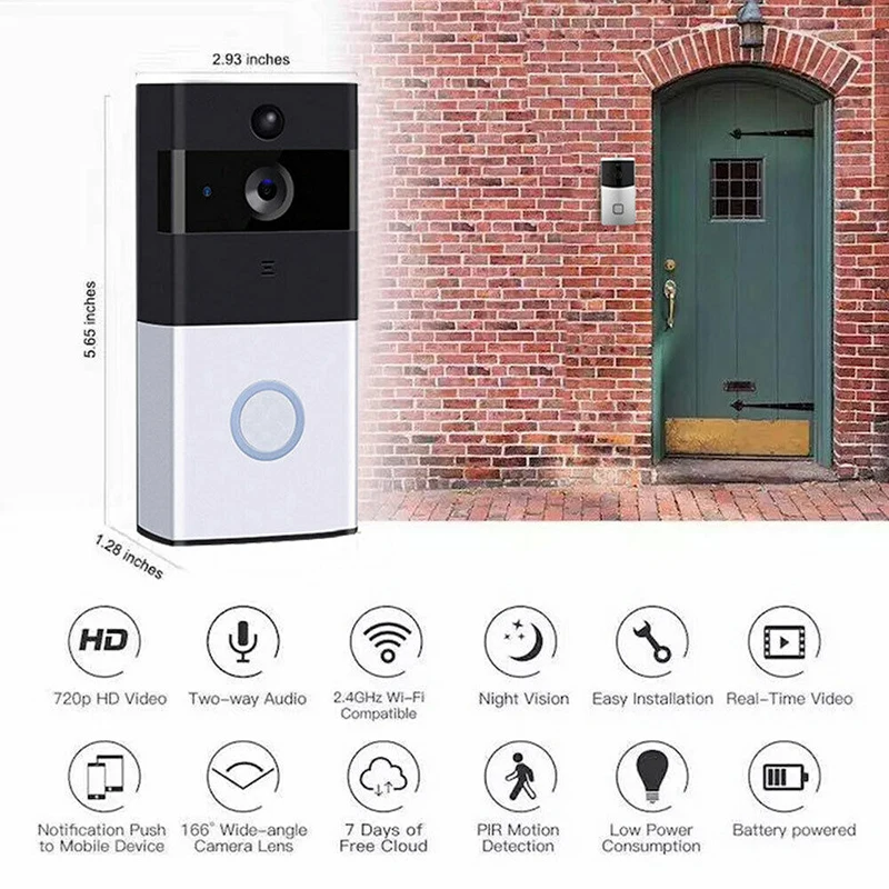 M1 Wifi умный дверной звонок телефон с дистанционным управлением видеодомофон