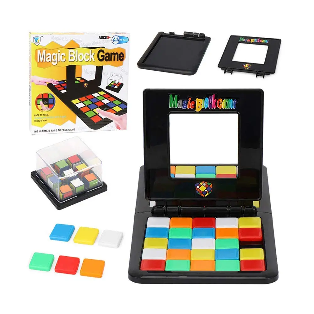 

Magic Block Game Parent-child Slide Double Game Cubes Toys Ultimate Strategy Fun Family Gathering Magic Cube Toy for Kids
