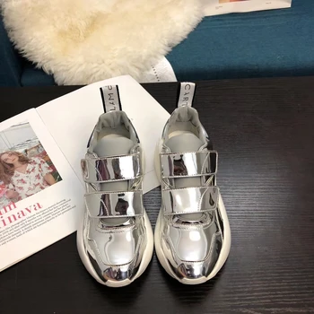 

Fashion Mixed Colors Women's Shoes Casual Genuine Leather Shoes For Women Trand Of Round Toe Women's Shoes Large Size