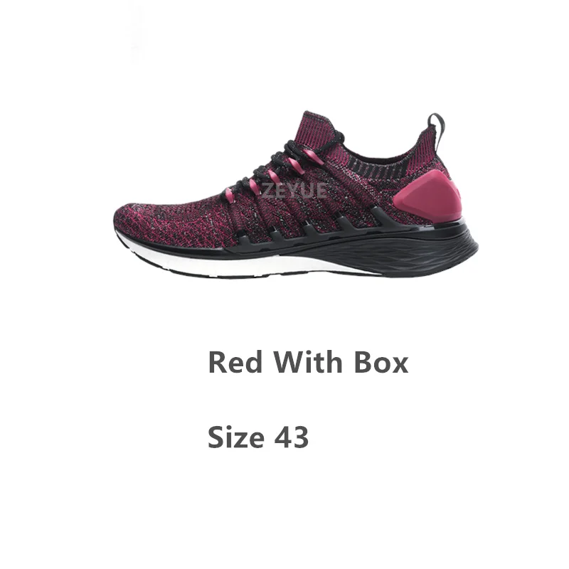 With Box Red 43 Xiaomi Mijia Shoes 3 мужские кроссовки наружный композитный подошва PU устойчивая поддержка слой Толстая стелька-губка удобная и нескользящая - Цвет: With Box Red 43