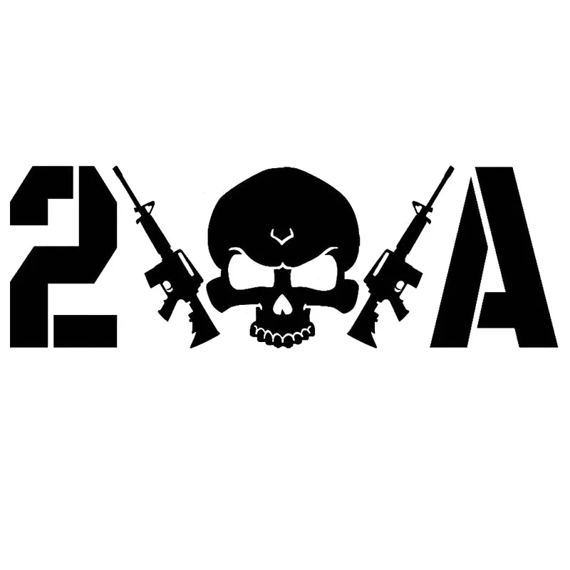 22 9 см * 7 6 2А череп винтовки 2nd изменение Футболка с принтом оружье стикер