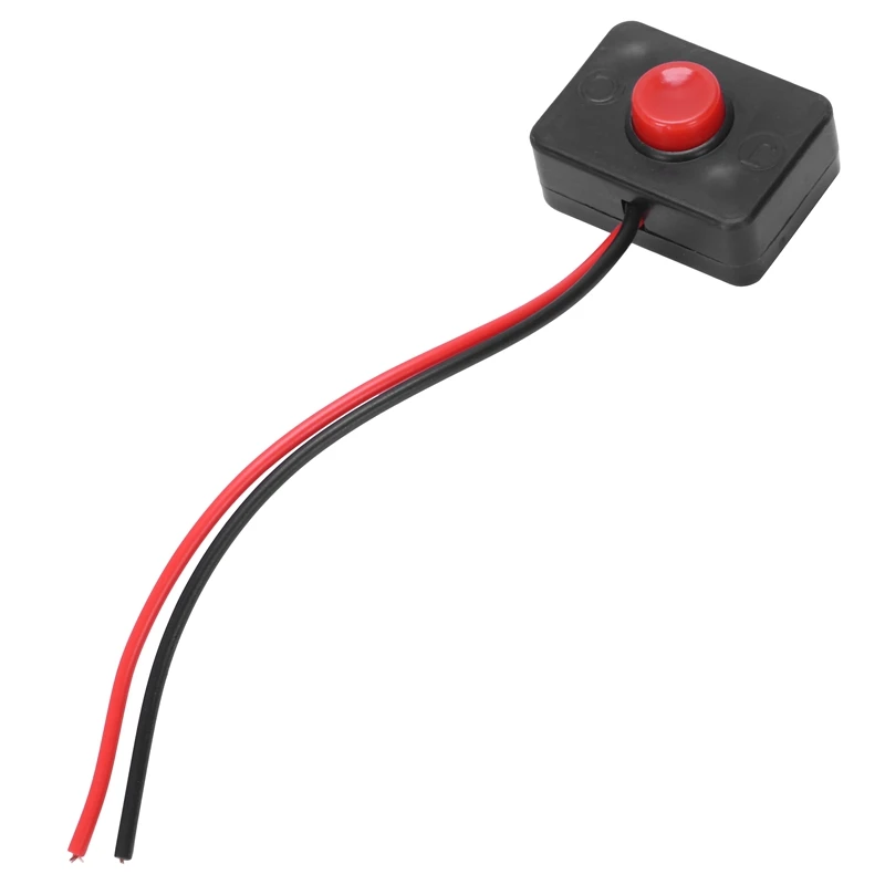

DC 12V2A Adhesive base push button momentarily action wired switch for automobiles