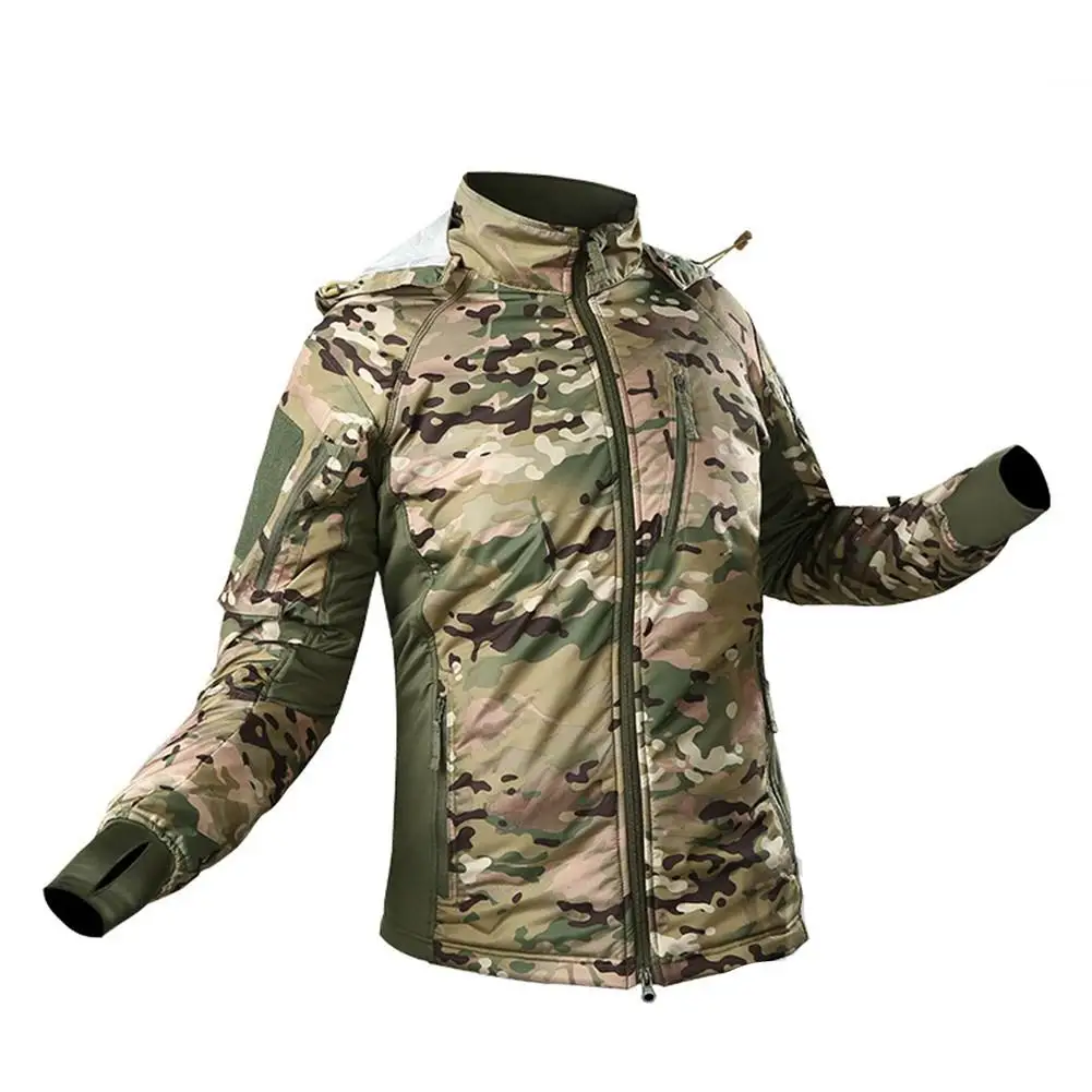 HobbyLane одежда унисекс Осенняя Военная камуфляжная флисовая куртка армейская тактическая одежда Мультикам Мужская камуфляжная ветровка