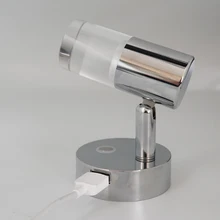 12V 3W светодиодный сенсорный выключатель для чтения с usb-портом