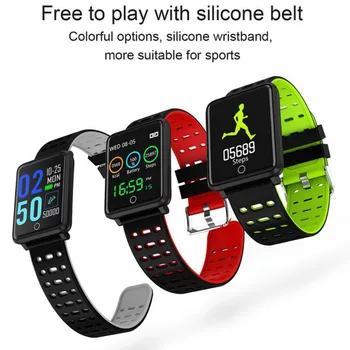 

Bluetooth Touch Screen Anti-Lost Careful Reminder Sports Watch Smart Bracelet 1.44 inch Color Screen Smart Wristband