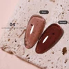 Vendeeni Tortoiseshell Glass Gel Nail Polish Semi Permanent UV Gel Nail Polish Soak Off Milk Tea Caramel Gel Amber Varnishes 5