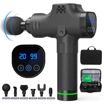

LCD Display Hypervolt Electric Muscle Massage Gun Sport Therapy Massager Body Exercising Relaxation Pain Relief Slimming Shaping