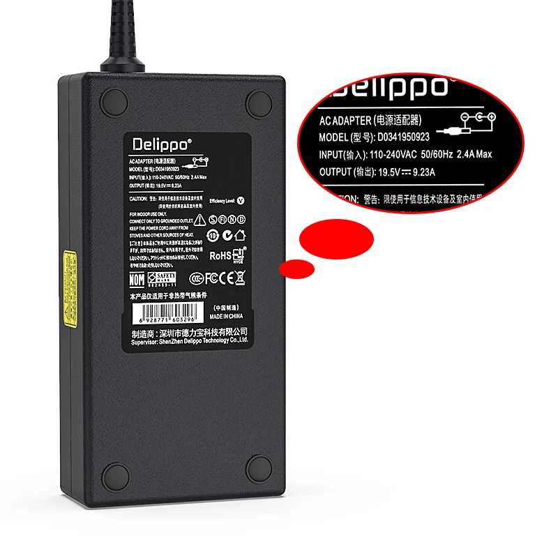 180W 19,5 V 9.23A AC Мощность адаптер для ноутбука ASUS ROG G75 G75VW GL502VT GL502V G75VX GL502 GL502VT-DS71 G750JMN игровой ноутбук Delippo