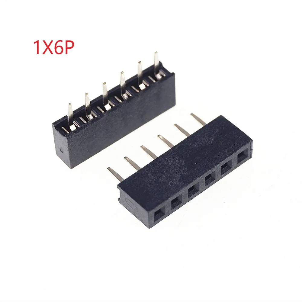 20 шт. 1x6 P 6-контактный разъем 2 0 мм штыревые разъемы PCB однорядные прямые сквозные