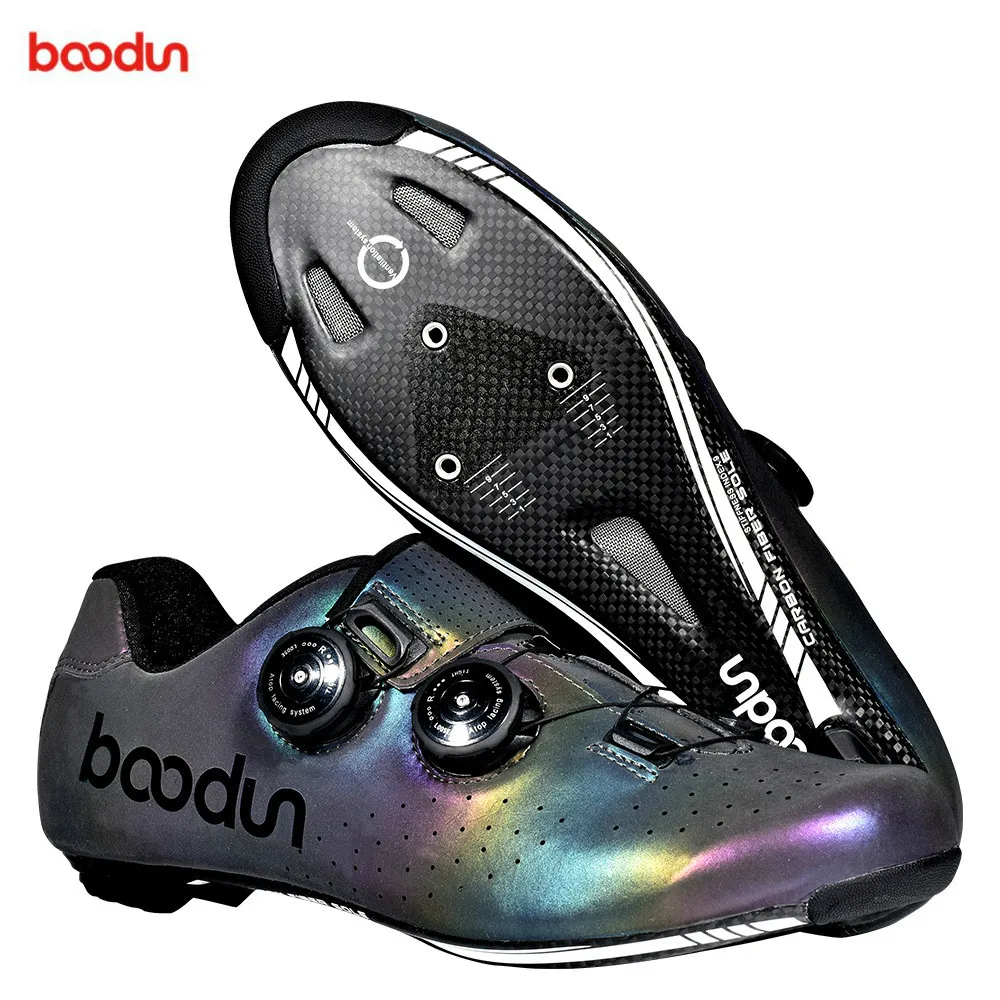 BOODUN 2020 new colorful luminous carbon fiber cycling shoes outdoor men women professional cycling enthusiast road bike shoes BOODUN 2020 new colorful luminous carbon fiber cycling shoes outdoor men women professional cycling enthusiast road bike shoes
