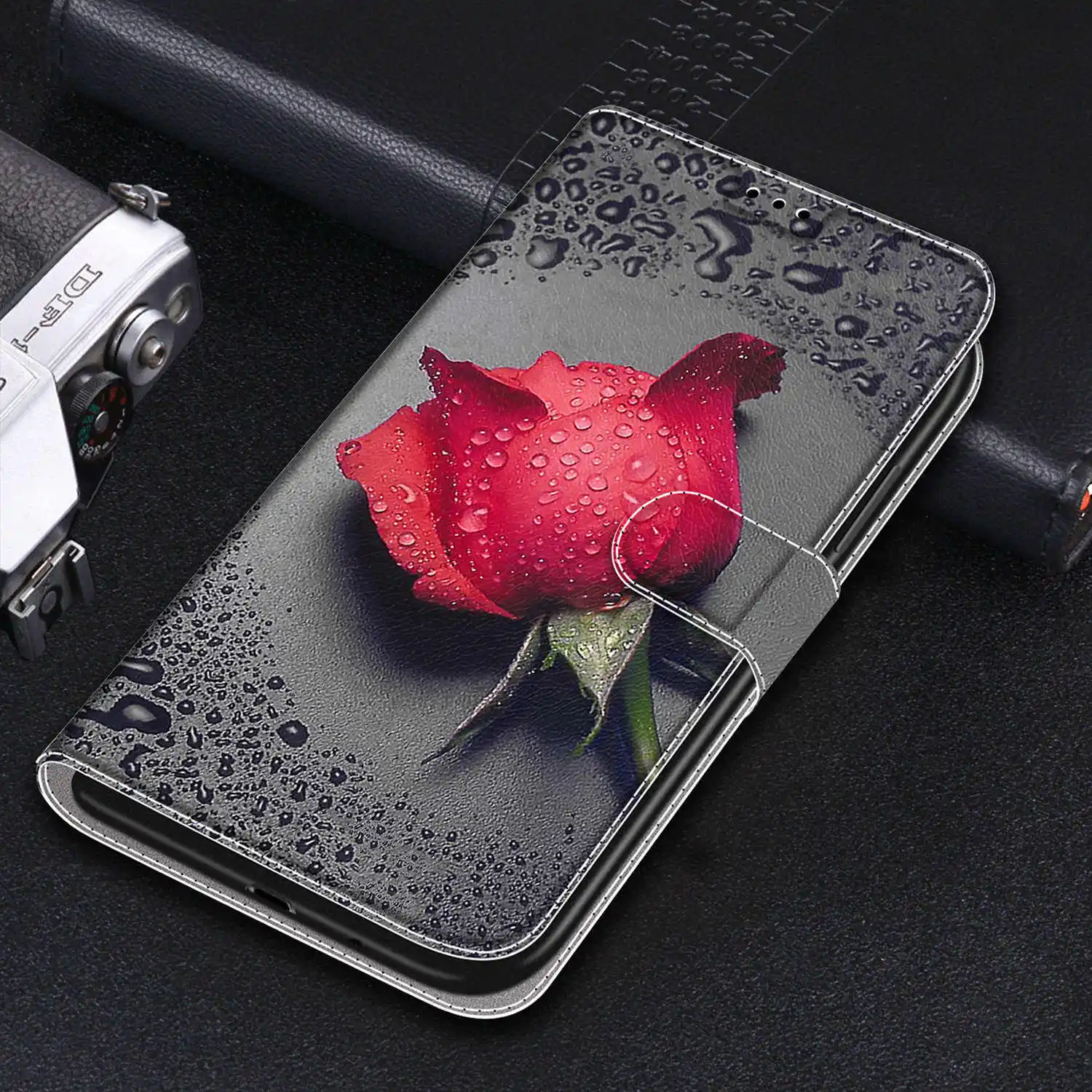 samsung cute phone cover Leather Flip Case on For Coque Samsung Galaxy A21s A12 A11 A51 A71 A30S a10 A105FN/DS A105G Luxury Stand Phone Wallet Cover Etui cute phone cases for samsung 