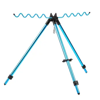 

Telescopic Adjustable Fishing Tackle Tool Rods Tripod Stand Outdoor Sport Aluminum Alloy Fishing Rod Pole Holder Bracket Mount