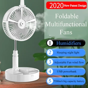 

Personal Mist Spray Ventilador Waaiers Hand Opvouwbaar Genti Dama Portable Fan That Uses Fan Spray Summer Cooling Ventilateur