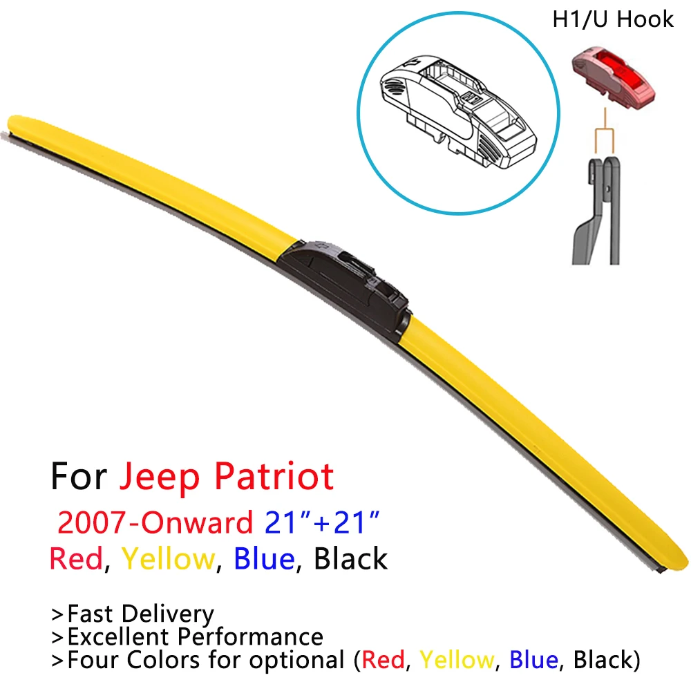 HESITE красочные гибридные стеклоочистители для Jeep Patriot аксессуары 2008 2014 2015 2016 2 шт 21
