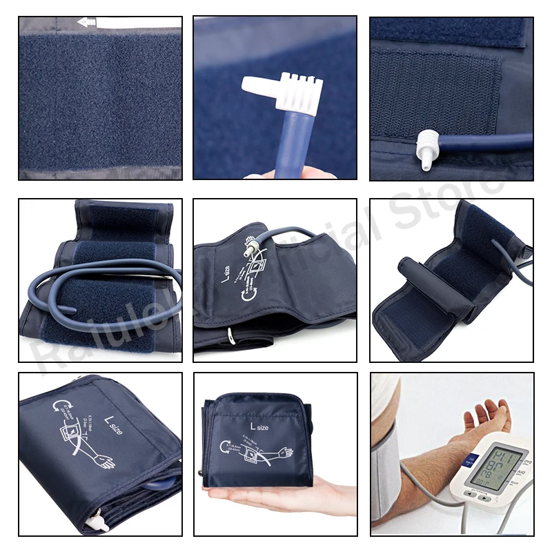 1 шт. крови Давление манжеты рукоятки цифровой Сфигмоманометр трубка тонометр