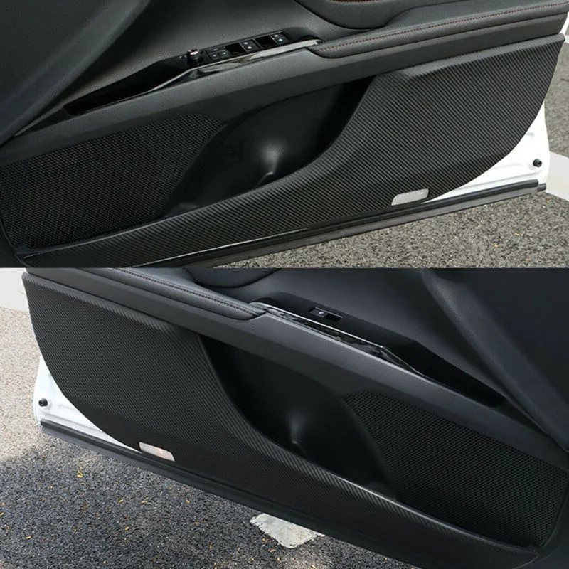 Для Toyota Camry 18-19 дверь из углеродного волокна защита от ударов декоративная наклейка прочная и практичная в использовании