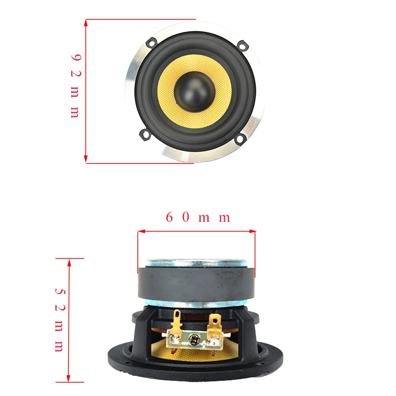 80W Mid Bass Speaker 3 Inch 4Ohm Mid Range Driver Fiber Glass Woofer Loudspeaker Home Theater DIY 1pc bluetooth speaker audio speakers tweeter speaker bookshelf speakers speaker repair parts
