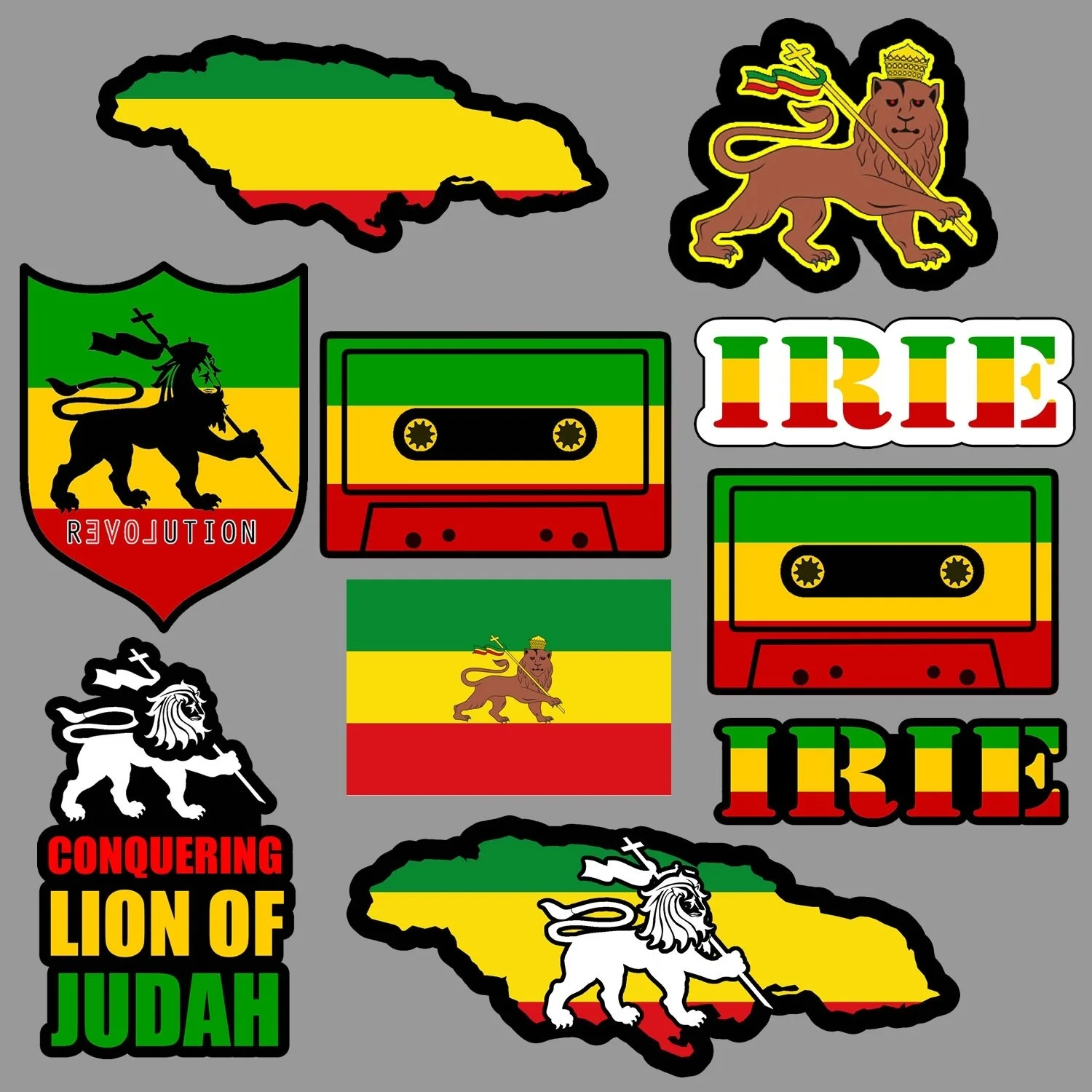 Наклейка для Льва Иуды/лот Rasta Rastafari Jamaica Reggae 420 Skate|Наклейки| |