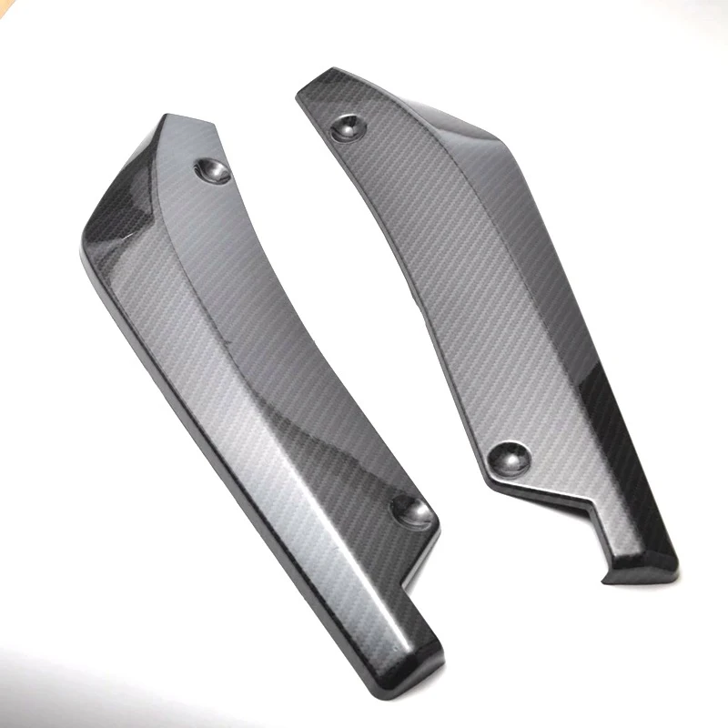 2 шт. для Audi A3 A4 B8 A6 Q5 C7 8v B5 Mercedes Benz W203 W204 W205 W124 W212 AMG Карбон спойлер переднего бампера