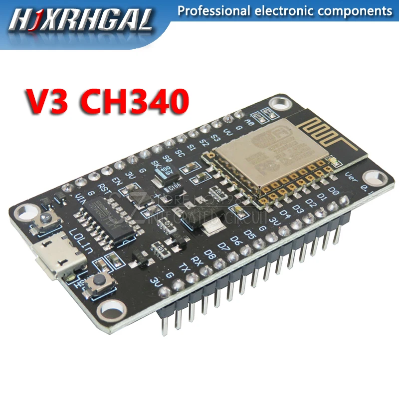 ESP8266 CH340 NodeMcu V3 беспроводной wifi Интернет вещей макетная плата на основе ESP8266 ESP-12E CP2102 L293D для Arduino - Цвет: V3 CH340