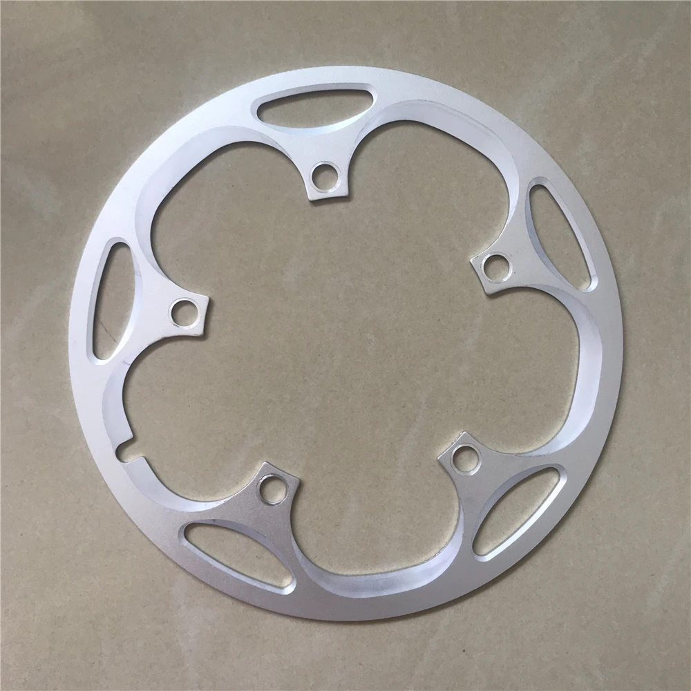 Harilla Mountain Bike Folding Bikes Chainring Guard 130 BCD Aluminum Alloy Chain Ring Protector Cover for 45~58T Chainring Sprockets