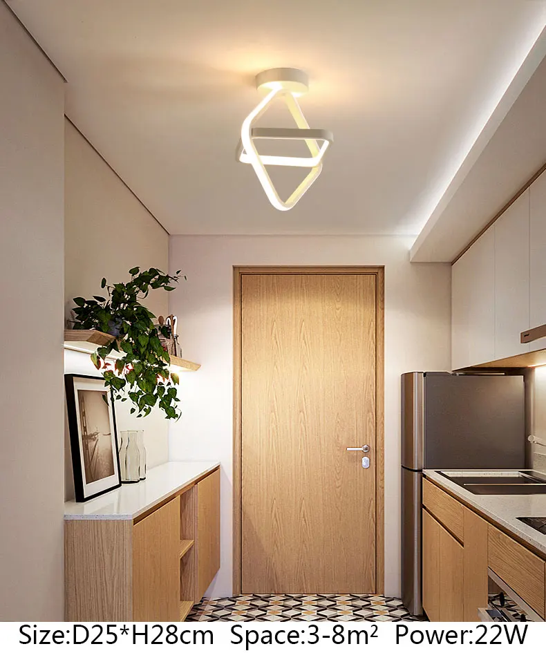 Luminária led lustre lâmpada casa corredor interior