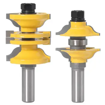 

2pcs Woodworking Milling Cutter Tools Skillful Manufacture Superior Quality Carbon Steel Carbide End Mill Bits Cutting Tools