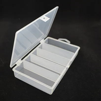

Chang Fishing Transparent PVC Plastic Lure Box diao yu he Five Grids Medium Box Bait Fishing Angling 5 Grid Box Fishing Gear