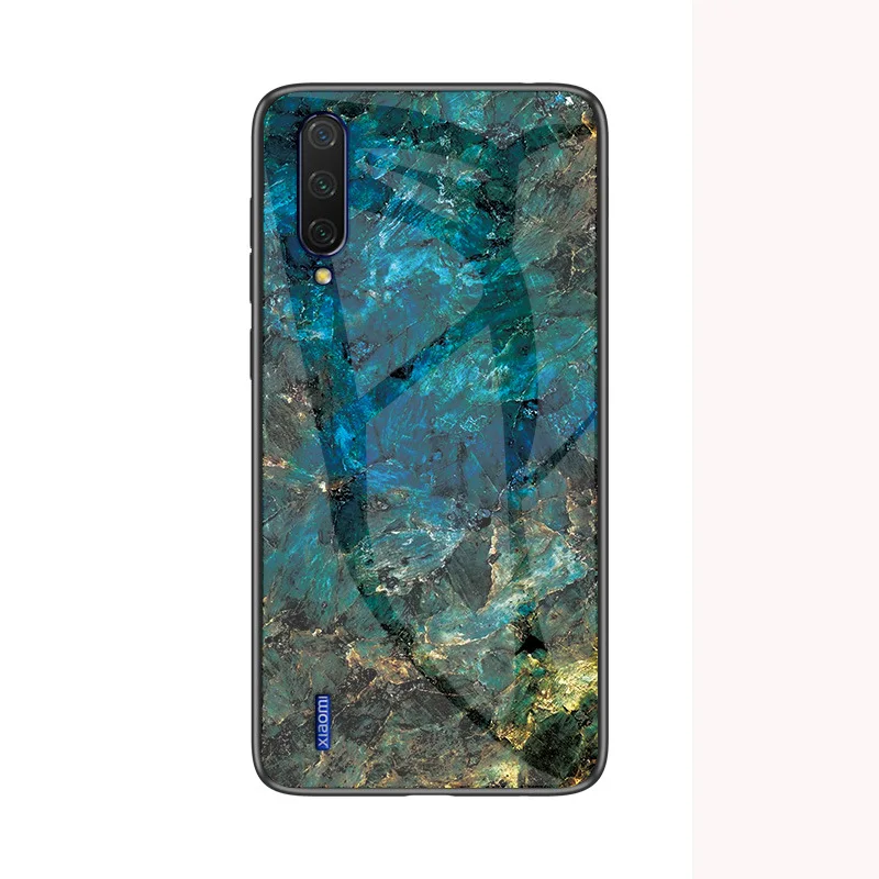 Для Xiao mi 8 mi 8 SE mi 8 Lite Pocophone F1 чехол из закаленного стекла с перьями и мраморным принтом для Xiao mi Play mi 8 Explorer - Цвет: 03
