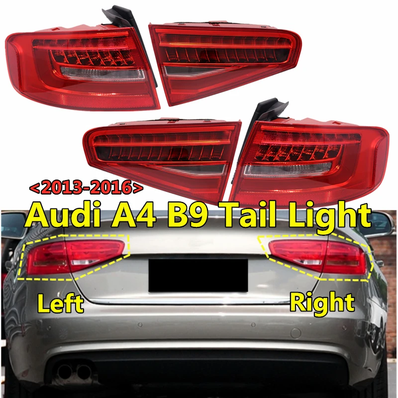 

Car Accessories Auto Combination Tail Lamp Rear Brake Light Turn Signal Lamp Audi- A4 B9 Led Tail Light Assembly 2013 2014 2015