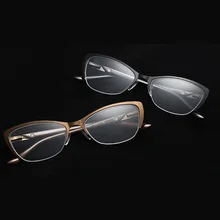 Очки для чтения солнцезащитные очки "кошачий глаз" считыватели Пижама для женщин, мужчин, 1,00 1,5 2,00 2,5 3,0 3,50 с плоскими стеклами и половинной рамкой очки для чтения в металлической оправе