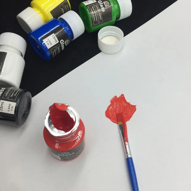 9 Colors Glass Painting Acrylic Paint DIY Hand-Painted Ceramic