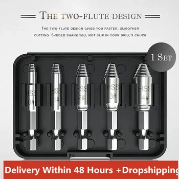 

Screw Removal 5pcs Broken Bolt Remover Tool Damaged Screw Extractor Speed Out Drill Bits Set Tools Home Improvement 2020