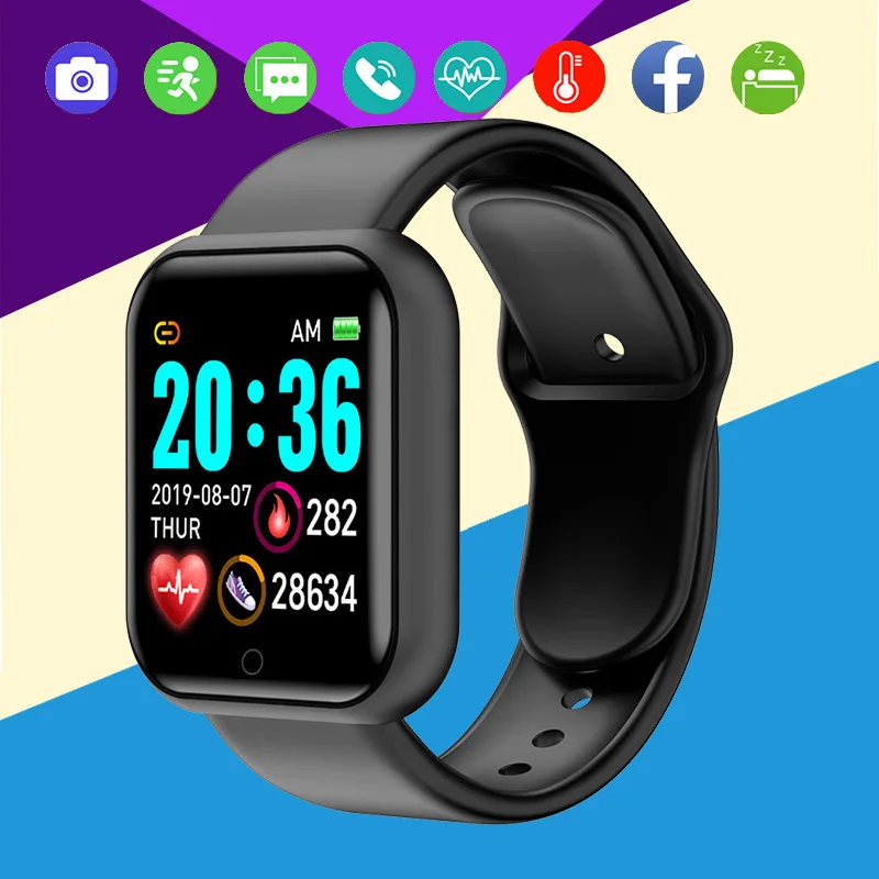 Fashion Convenient Electronic Watch Women Men Waterproof Sport Tracker Call Reminder Remote Blood Pressure Heart Rate Monitor | Наручные