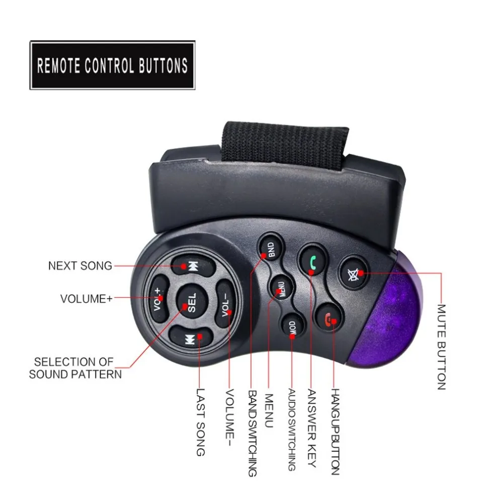 Автомагнитола 1Din MP5 HD мультимедийная Поддержка USB/AUX/FM зеркало заднего вида камера Handsfree рулевое колесо дистанционное управление радио