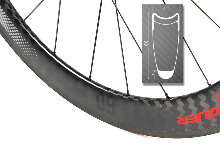 TR 700C ультра-легкий углеродное волокно 60 мм обод герметичный подшипник дорожный шоссейный велосипед колесный набор