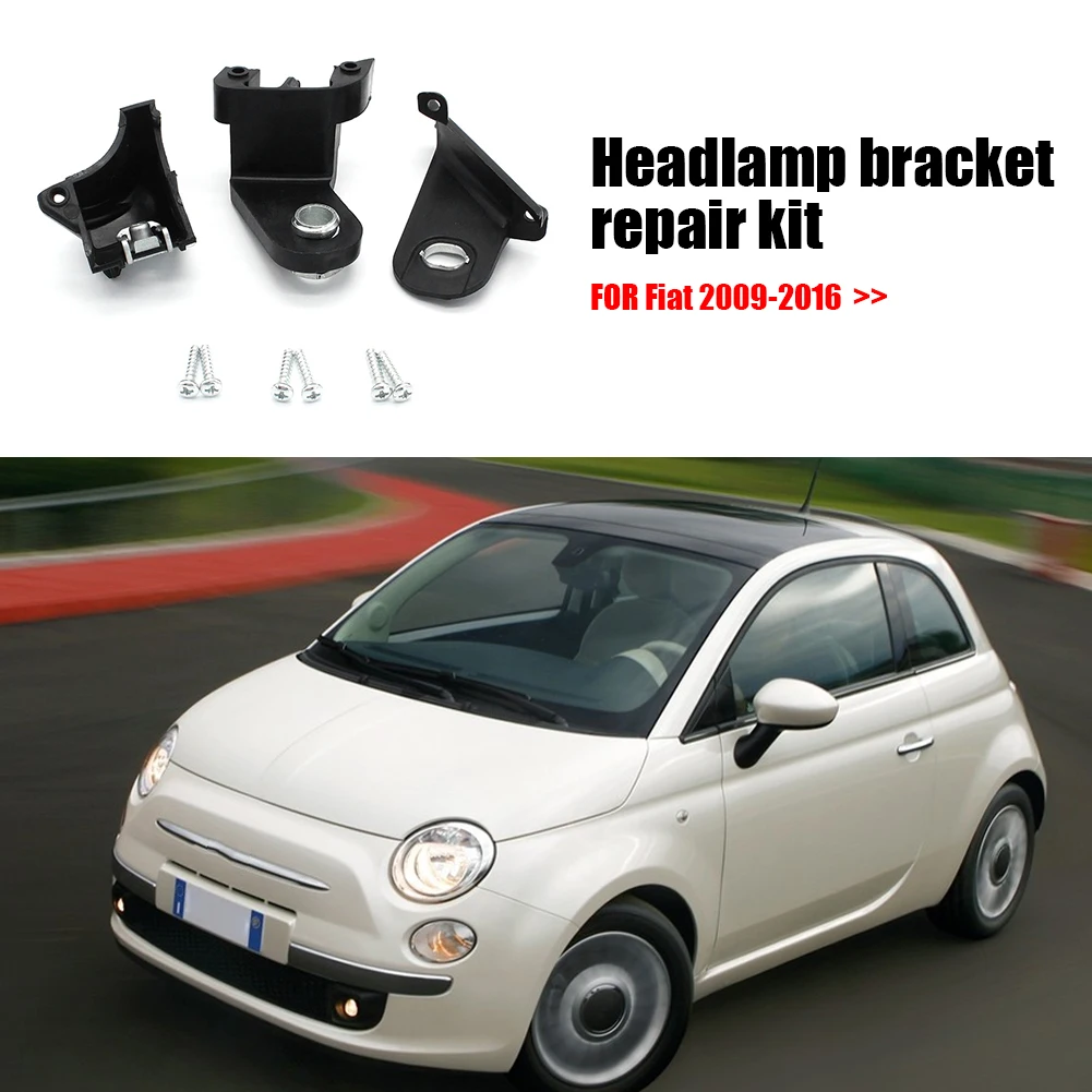 Kit de réparation de phares gauche/droite, Clip de montage pour Fiat 500  500 Abarth 2009 – 2016 - AliExpress