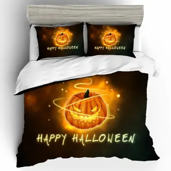

Home Textiles Halloween Quality Bed Linen Set 3D Luxury Kids Couple King Size Bedding Set Duvets And Linen Sets Bed Linen Cotton