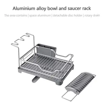 

Double Layer Removable Plastic Tray For Telescopic Sink In Aluminum Kitchen