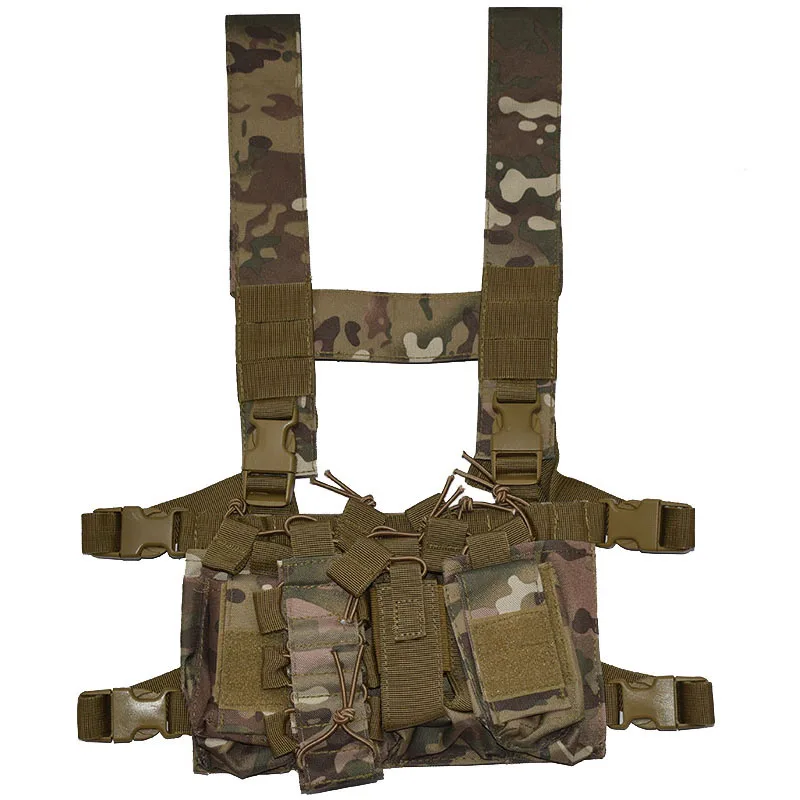 

PHECDA TACTICAL GEAR light-weight tactical chest rig multi-function D3 paintball vest quick release war game chest rig