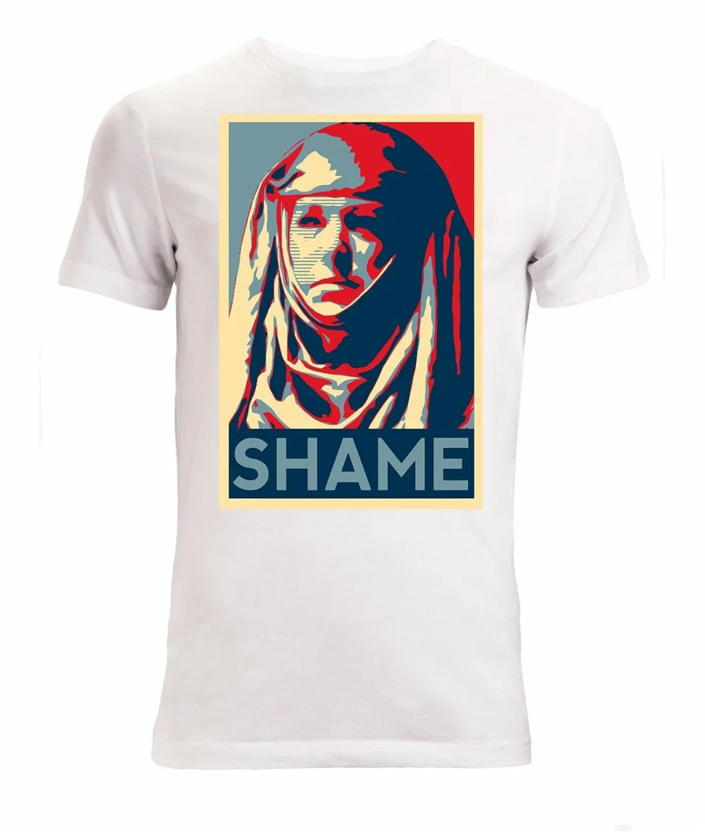 

Mother Teresa Shame Obama Style Artwork Men's (Woman's Available) T Shirt White Free Style Tee Shirt