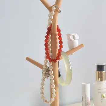

Resin Owl Tree Stand Jewelry Display Rack Necklace Earring Storage Show Holder 667E