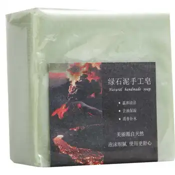 

Soap Deep Soap Soft Soap for hands body and skin Whitening Soap Oil Control Anti-aging - Clay Green Clay