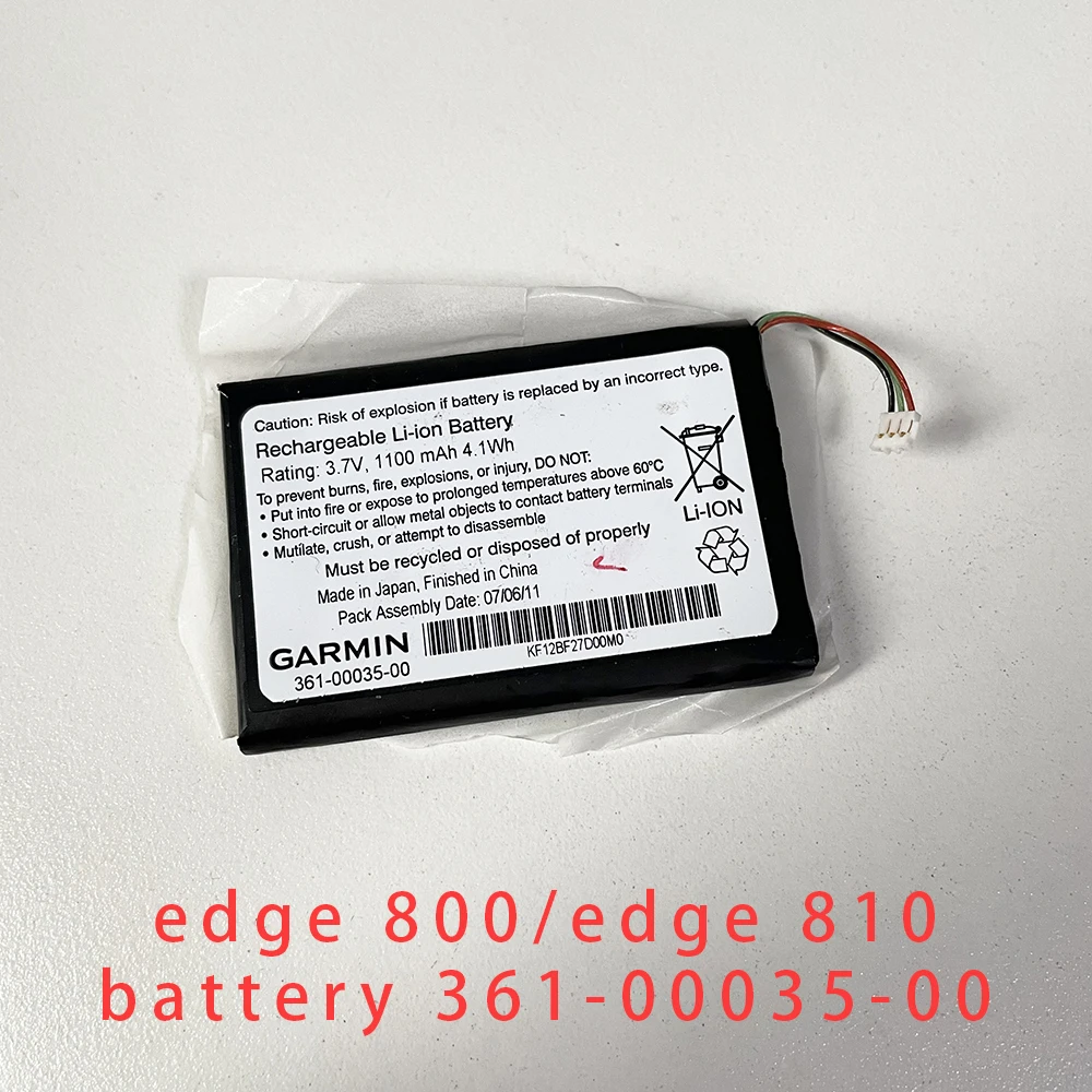Batteria Ricaricabile Agli Ioni Di Litio 361-00035-00 Per Garmin Edge 800 810 Edge 800 Edge 810 3.7V 1100Mah 4.1Wh Riparazione Batteria Agli Ioni Di L