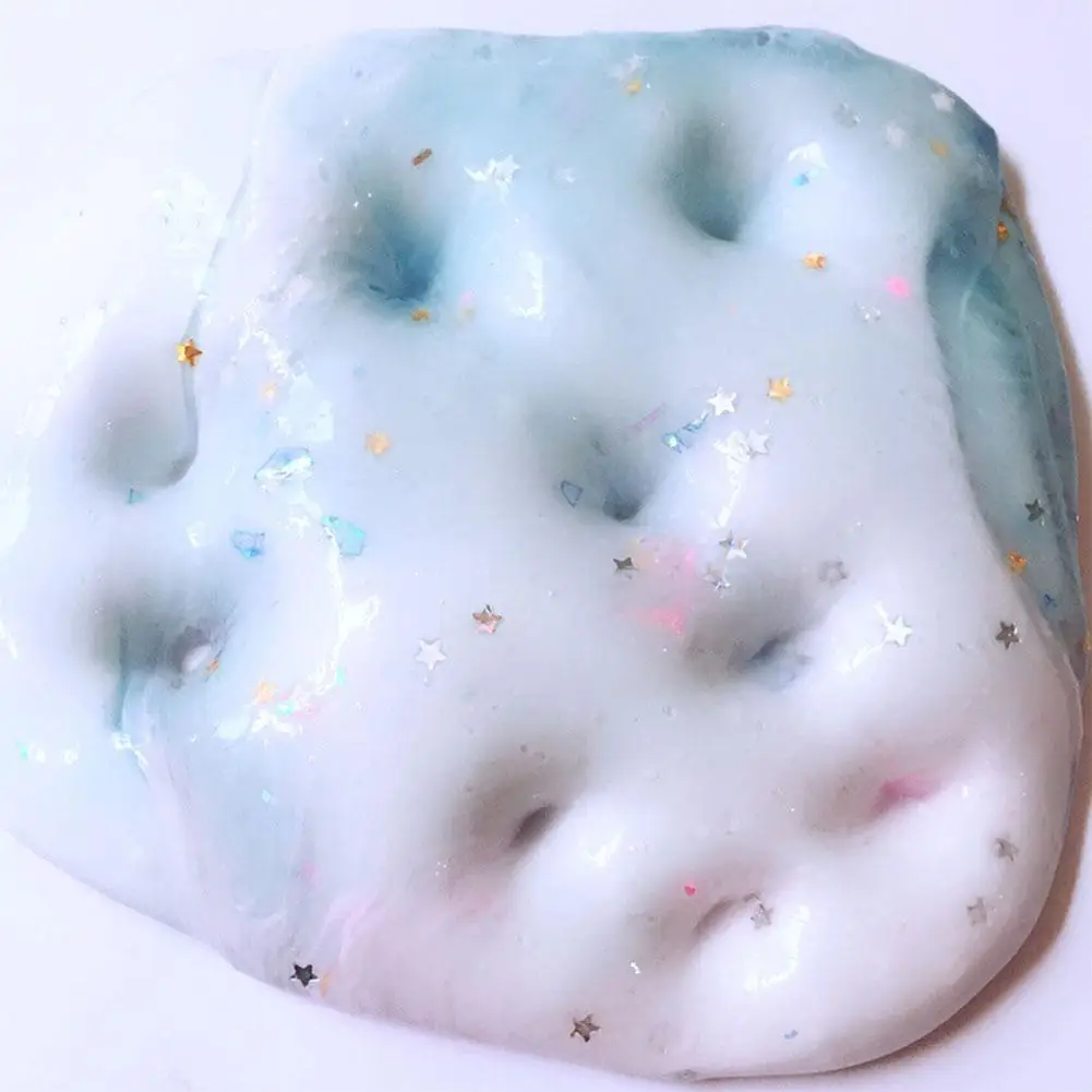 Starry Clouds Slime Colorful DIY Fluffy Sequins Crystal Mud Educational Toys Gift