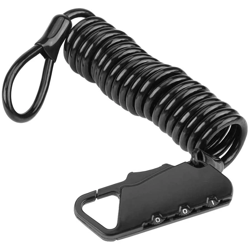 Motorcycle Helmet Lock Bicycle Anti-Theft Password Mountain Bike Baby Ski Trunk Wire Cable |