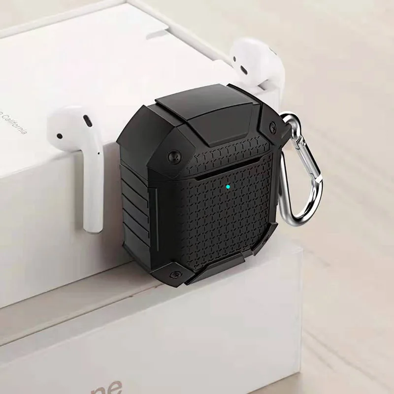 Армированный силиконовый чехол для Airpods 2 чехол для беспроводных Bluetooth наушников чехол для Apple Air Pods 2 Airpods2 аксессуары для наушников