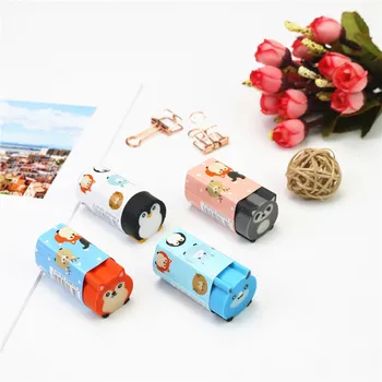 

Cute animal large eraser penguin raccoon puppy pencil erasers school student correction stationery