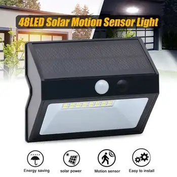 

48 LED Solar Light Outdoor Solar Lamp PIR Motion Sensor Wall Light IP65 Waterproof Solar Powered Sunlight for Garden Decoration