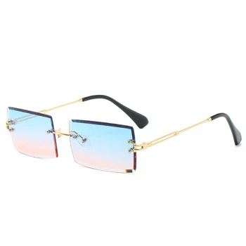 

Tesia Artistic Women Sunglasses Luxury Square Lenses Side Cut Small Colorful Lenses UV400 Women Men Eyewear Unisex 1966